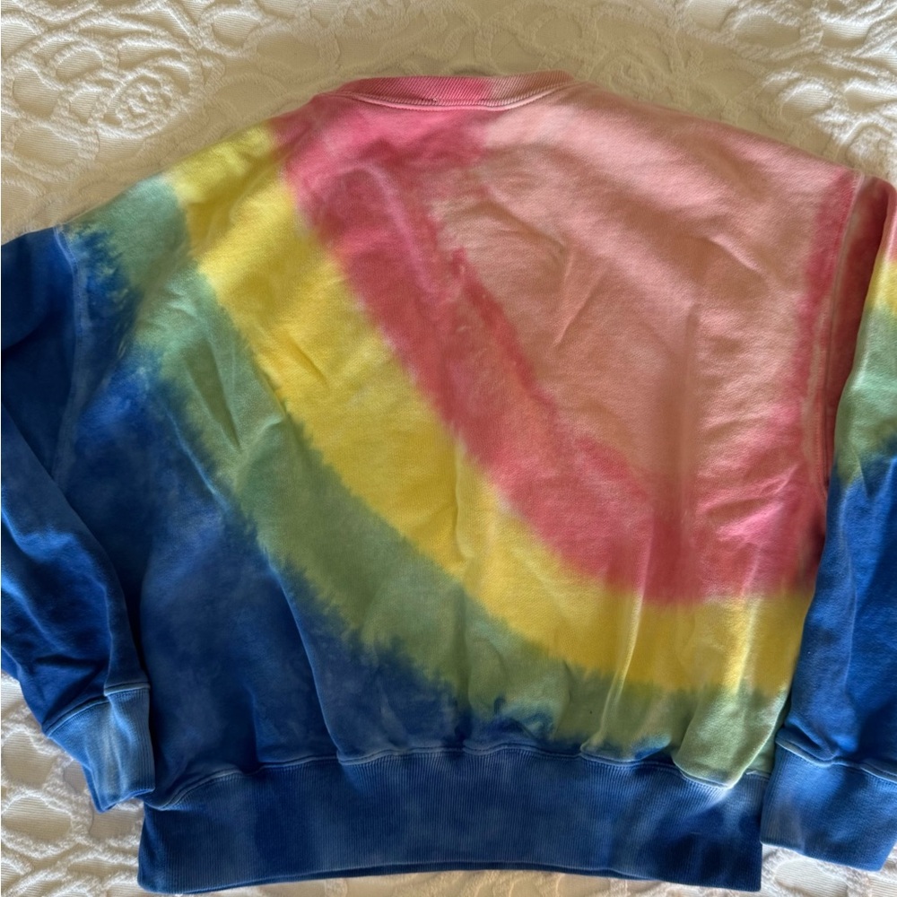 Ralph Lauren Tie-Dye Sweatshirt in Pink, Yellow, Blue, Green - Picture 4 of 10